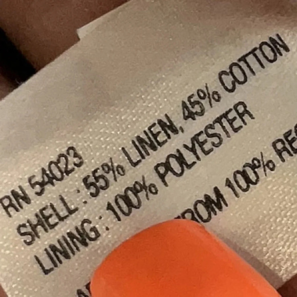 Gap Linen Blend Navy Stripe Lightweight Blazer Jacket Women’s Size 10 Medium - Picture 6 of 7